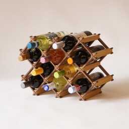 Custom Solid Wood Wine Rack // Holder Hosting Decor - thumbnail 2
