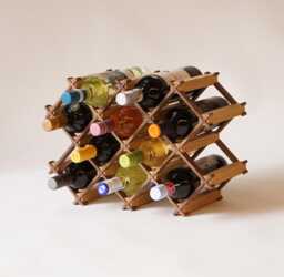 Custom Solid Wood Wine Rack // Holder Hosting Decor