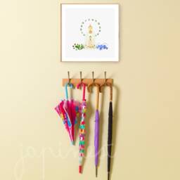 Virgen Del Valle Wall Art, Catholic Mother Of Jesus Print Decor, Made With Flowers & Leaves, Venezuelan, Nueva Esparta - thumbnail 3