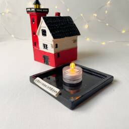 Round Island Lighthouse, Mackinac Island, Ceramic Lighthouse, Tealight Holder, Lighthouse Luminary, Lighthouse Lantern - thumbnail 2