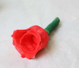 Red Ceramic Rose