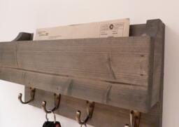 Mail Organizer Wall, Entryway Organizer, Key Rack, Holder, Rustic And