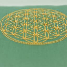 Energy Pillow Navy With The Flower Of Life - thumbnail 2
