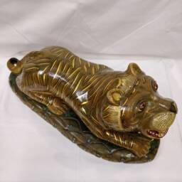 Jade Stone Lion Statue, Gemstone Lion Animals, Carved Home Decoration, Personalized Gifts - thumbnail 3