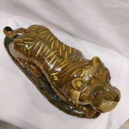 Jade Stone Lion Statue, Gemstone Lion Animals, Carved Home Decoration, Personalized Gifts - thumbnail 4