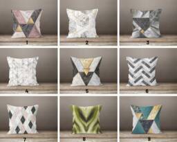 Marble Pattern Pillow Cover/ Modern Cushion Case/ Indoor & Garden Sofa Personalized New Home Gift