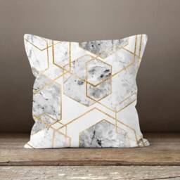 Marble Pattern Pillow Cover/ Modern Cushion Case/ Indoor & Garden Sofa Personalized New Home Gift - thumbnail 3