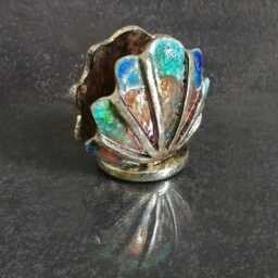 Raku Ceramic Seashell Sponge Holder - Desk Letter/Pottery Napkin Beach Home Decor, Coastal Accssory Custom Colors - thumbnail 4