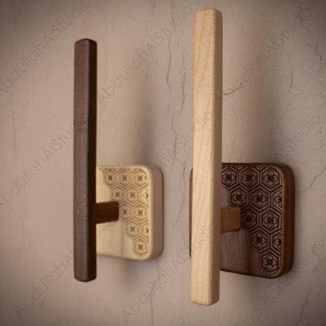 Wooden Decorative Wall Hook, Coat Modern Home Decoration Gift For Storage, Curtain Holder - image 1