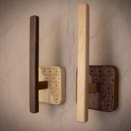Wooden Decorative Wall Hook, Coat Modern Home Decoration Gift For Storage, Curtain Holder - thumbnail 1