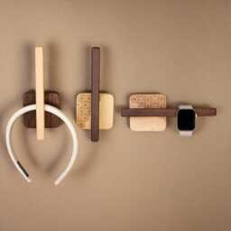 Wooden Decorative Wall Hook, Coat Modern Home Decoration Gift For Storage, Curtain Holder - thumbnail 2