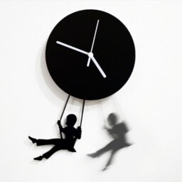 Swinging Boy - Pendulum Wall Clock - thumbnail 2