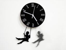 Swinging Boy - Pendulum Wall Clock - thumbnail 1