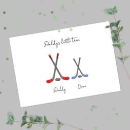 Personalised Hockey Family Stick Print - Custom Wall Art Player Fan Gifts - thumbnail 2