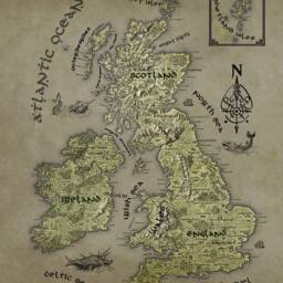 UK Canvas, British Isles Fantasy Map, Wall Art, Gifts, Geeky Gift For Him, Her, Friend, Hand Drawn - thumbnail 2