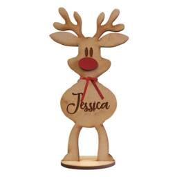 Personalised Freestanding Reindeer, Family Christmas Decoration, Place Names Setting Decoration - thumbnail 3