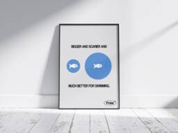 Aesthetic Fish Poster/Print For Room Wall Art, Art Trendy Poster Design, Bedroom Or Kitchen, Brand Posters - thumbnail 1
