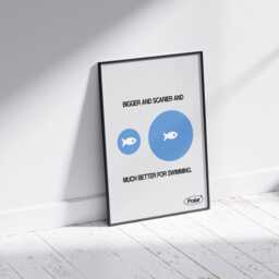 Aesthetic Fish Poster/Print For Room Wall Art, Art Trendy Poster Design, Bedroom Or Kitchen, Brand Posters - thumbnail 2