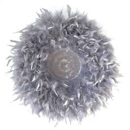 Juju Hat Wall Decor, Wall Decor Juju Hat, White, White Hats, Feathers, Feathers Home - Juju Donut - thumbnail 2