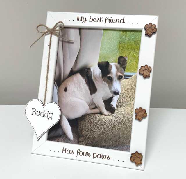 Personalised Dog Photo Frame - Mum Gift Custom Pet Memorial Or Lover - image 1