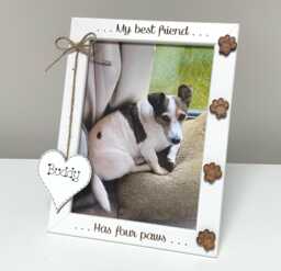 Personalised Dog Photo Frame - Mum Gift Custom Pet Memorial Or Lover - thumbnail 1