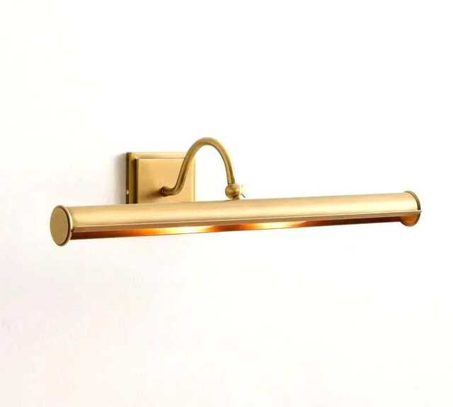 Brass Mid-Century Modern Picture Light Wall Sconce Fixture - image 1