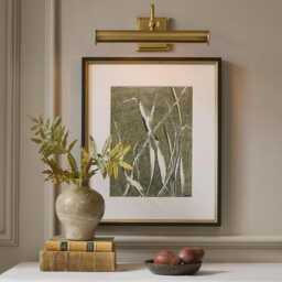 Brass Mid-Century Modern Picture Light Wall Sconce Fixture - thumbnail 3