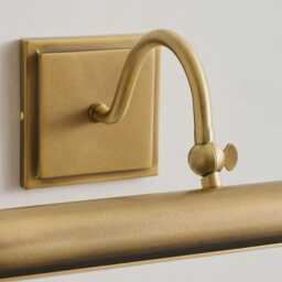Brass Mid-Century Modern Picture Light Wall Sconce Fixture - thumbnail 2