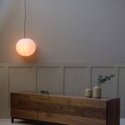 Konk ??? Large Chamfered Edge Cabinet Bespoke Sizes Available Industrial Solid Walnut Cabinet, Mid Century Inspired Cupboard - thumbnail 3