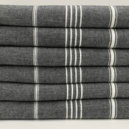 "Black Blanket, Turkish Throw, Beach Towel, Ed Rug, Turkish Towel, 65""x83" - thumbnail 3