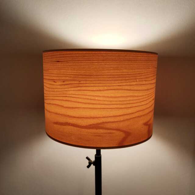 Round American Maple Wood Lampshade For Lamp Base/Floor Or Pendant Light - image 1