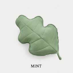 Oak Leaf Shaped Pillow - Linen Autumn Home Decor - thumbnail 4