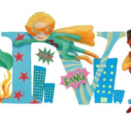 Superhero Childrens Name Illustration Print Kids Nursery Decor Wall Art Frame Baby Shower Boy Christening Gift Personalised Bespoke Picture - thumbnail 3