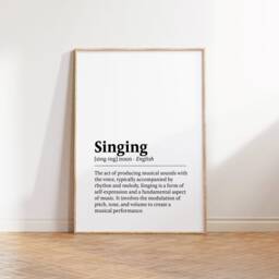Singing Poster Set - Of 3 Prints - Watercolor Painting Present Picture Music Wall Art Gift For Singer Birthday - thumbnail 3