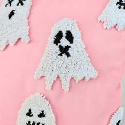 Halloween Ghost Pillow Cover, Spooky Home Decor - thumbnail 4