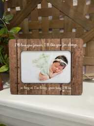 "Personalized Grandma Picture Frame ""I'll Love You Forever" - thumbnail 1