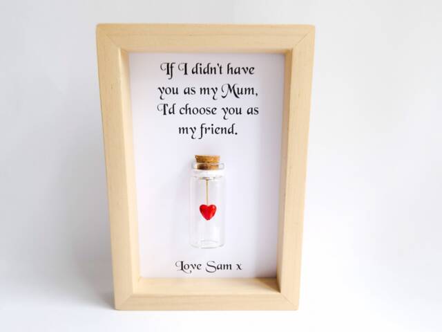 I'd Choose You As A Frame, Personalised Mum Quote, Birthday Gift - image 1