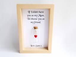 I'd Choose You As A Frame, Personalised Mum Quote, Birthday Gift - thumbnail 1