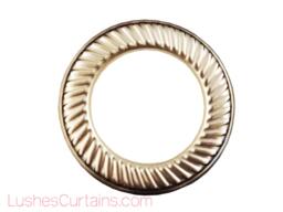 Large Nickel Quality Metal Curtain Drapery #12 Hardware 1-9/16 Inch Inner Diameter Decorative Design Grommets/Rings Pack With Washer Eyelet