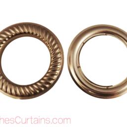 Large Nickel Quality Metal Curtain Drapery #12 Hardware 1-9/16 Inch Inner Diameter Decorative Design Grommets/Rings Pack With Washer Eyelet - thumbnail 2