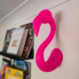 Flamingo Wall Art - Animal Home Decor 3D Printed - thumbnail 3