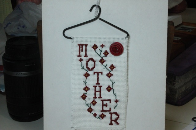 Small Cross Stitch Wall Hanging - image 1
