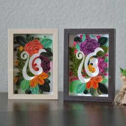 Ek Onkar Paper Quilled, Ik Wall Art, Sikh Religious Decor, Gift, Punjabi Art, Sikhism Symbol - thumbnail 2