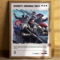 Divinity Original Sin 2 - 2017 Poster - Video Game Wall Art Print Gaming Gift A5-A4-A3-A2-A1 Unframed Canvas For Frame Or Hanger - thumbnail 3
