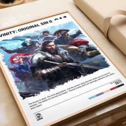 Divinity Original Sin 2 - 2017 Poster - Video Game Wall Art Print Gaming Gift A5-A4-A3-A2-A1 Unframed Canvas For Frame Or Hanger - thumbnail 2