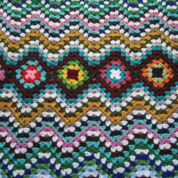 Crochet Ripple Blanket Afghan - thumbnail 3