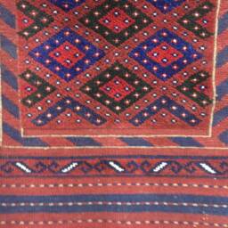 Afghan Mashwani Kilim Runner Rug, Tribal Bohemian Wool Carpet - 267 cm X 64 cm - thumbnail 3