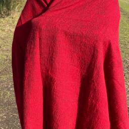 Gift For Valentine Sweet Warm Soft Oversized Shawl/Throw Meditation Wrap Handmade Lovenepal - thumbnail 4
