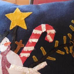Candy Cane Ice Skate Pillow - thumbnail 3