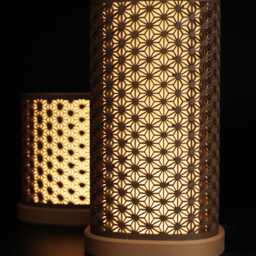 Asanoha Style Lamp, Two Sizes, With Led Light - thumbnail 3